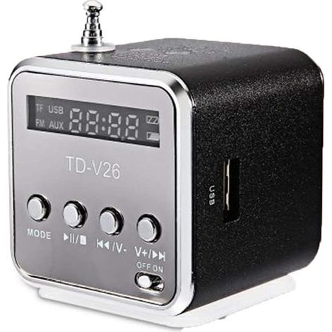Radio FM Portable - Récepteur Radio avec Lecteur USB et Carte Micro SD - Pour Intérieur et Extérieur - 1 Pièce (1/5)