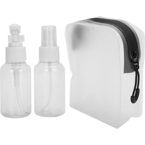 Flacon de voyage rechargeable en plastique pour cosmétiques - Spray vide et distributeur pratique (1/5)