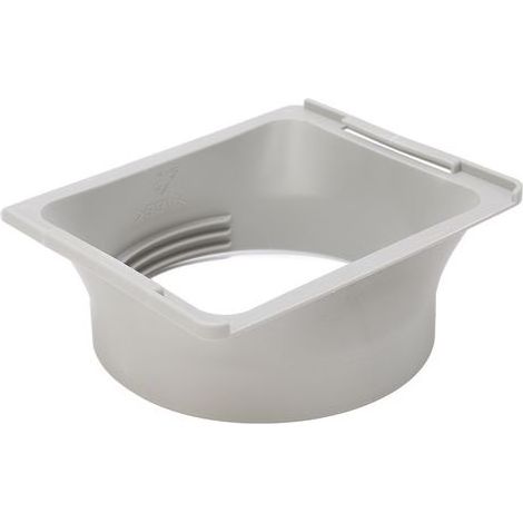 Adaptateur de raccordement carré à rond pour tuyau d'évacuation de climatiseur portable 6 pouces (1/5)