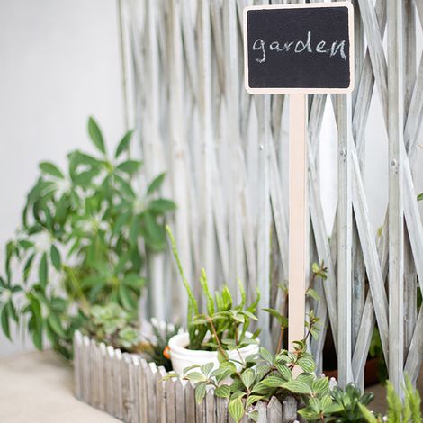 10 Gartenschilder aus Schiefer für Pflanzen und Blumen – Dekorative Preisschilder (1/5)