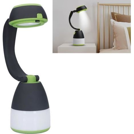 (come mostrato nelle immagini) Lampada da campeggio a LED multifunzionale - Ricaricabile - 3000 mAh - 3 modalità di illuminazione (1/4)