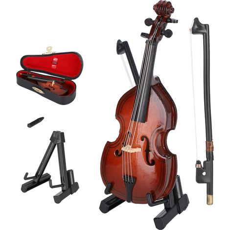 Mini Ornements Musicaux en Bois pour Décoration Maison - Modèle Instrument 10cm Cadeau (1/5)