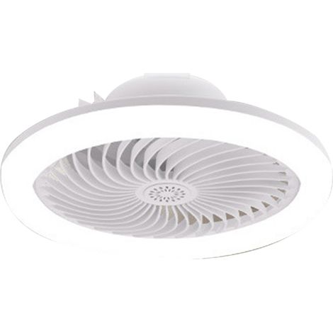 Grand ventilateur lumineux LED avec télécommande intelligente, vis E27, éclairage d'aromathérapie à intensité variable pour chambre à coucher (1/5)