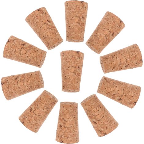 Lot de 100 bouchons liège, coniques, pour bouteille et carafe (1/5)