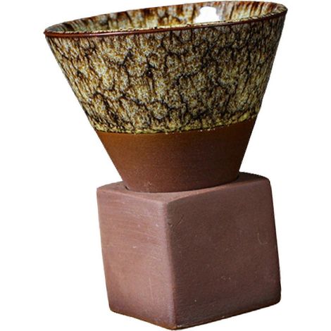 Keramik-Teetassen, japanisches Teetassenset, Espressotasse, Porzellan-Kaffeetassen-Yellow (1/5)