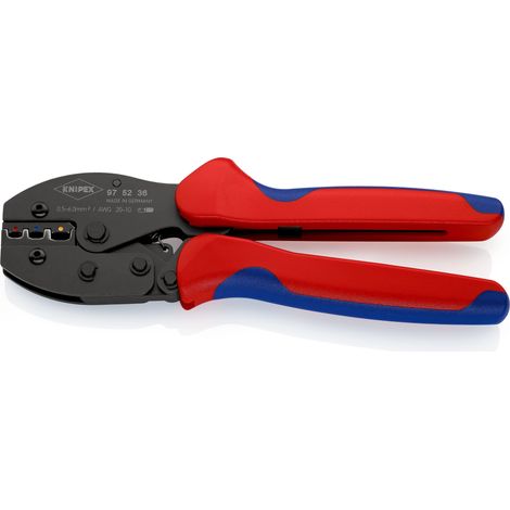 KNIPEX 97 52 36 SB PreciForce® Crimpadora con mangos multicomponentes Barnizados 220 mm