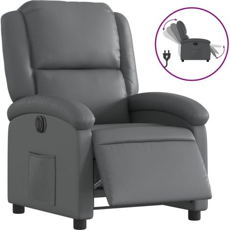 Maison Exclusive - Relaxsessel Elektrisch Grau Kunstleder