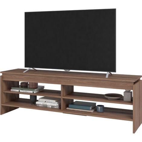 Meuble TV 65 Pouces Châtaignier 5 Niches 153 cm L 153 H 49 P 35 cm (1/5)