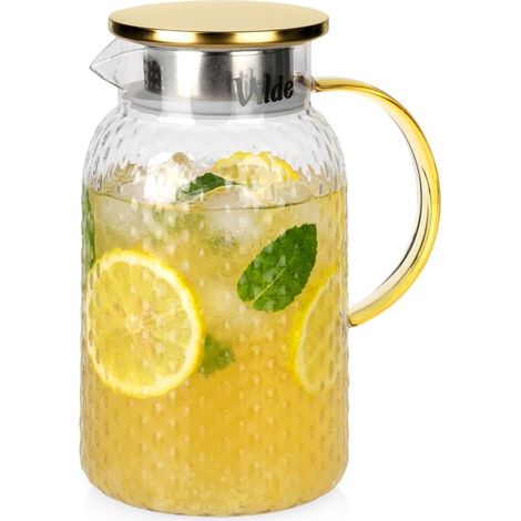 Jarra de cristal con tapa de 1,5 l (1/5)