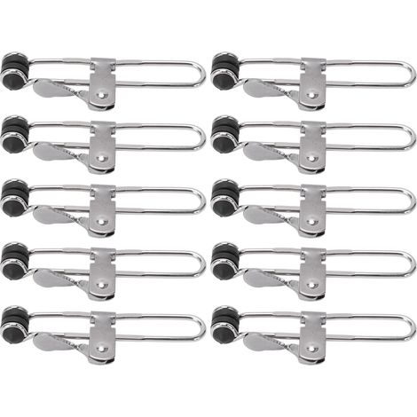 Clip De Pose Carrelage - En Acier Inoxydable - Pour Lignes Horizontales Et Tiges Principales - Lot De 10 (1/5)
