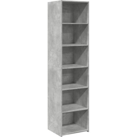 Credenza buffet cassettiera mobile contenitore organizer cucina soggiorno soggiorno alto 45 x 41 x 185 cm derivati del legno grigio 020034442
