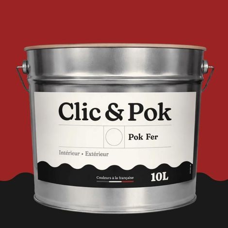 Peinture Fer Antirouille – Métal Extérieur Intérieur, Satinée, Protection Rouille - 10L - RAL 3001 - Rouge de sécurité (1/4)