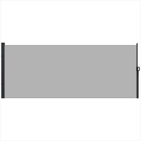 Store banne rétractable 4m x 1,80m en polyester anti-UV gris (1/5)