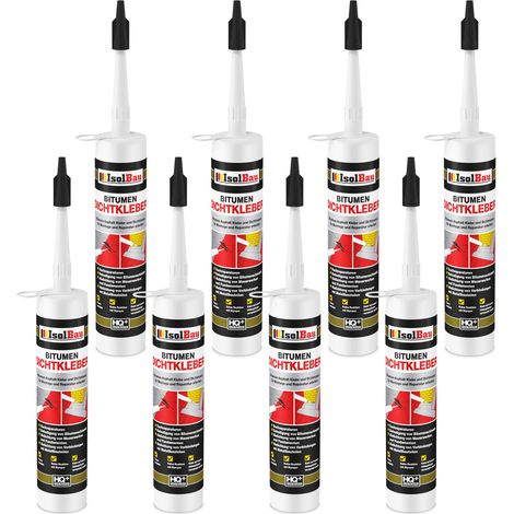 Bitumenkleber 8 x 310 ml Dichtstoff Dachdicht Bitumen Dichtmasse Schindelkleber (1/4)