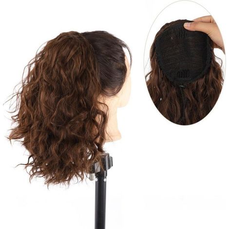 Extensión de cabello de cola de caballo innovadora con técnica de cordón ajustable. (1/4)