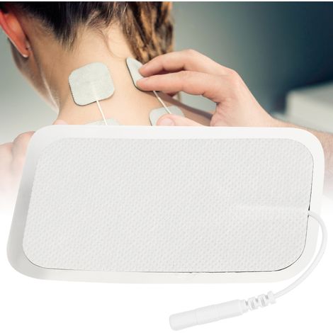 20 Électrodes de Physiothérapie 5x9 cm avec Câbles en Silicone, Patchs Adhésifs pour Stimulation Musculaire Abdominale (1/5)