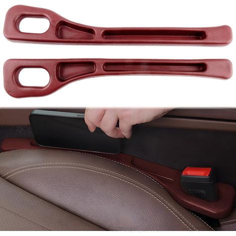 Confezione da 2 contenitori portaoggetti per sedili auto, organizer universale per piccoli oggetti e telefoni cellulari, compatibile con auto, SUV e camion, rosso (1/5)