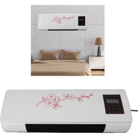 Chauffage mural portable, petit chauffage, ventilateur à air chaud domestique, combine les fonctions de chauffage naturel et d'air chaud, convient aux salles de bains et aux chambres. (1/5)