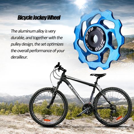 ZTTO 11T vtt vélo dérailleur arrière roue Jockey roulement en céramique poulie CNC vélo de route Guide rouleau tendeur 4mm 5mm 6mm (1/5)