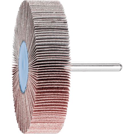 PFERD TOOLS Korund Fächerschleifer F Ø 80x20mm Schaft-Ø 6 mm A120 für Feinschliff und Finish 10 Stk (1/4)