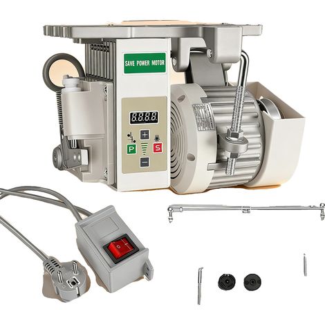 Moteur de machine à coudre électrique, haute performance, construction durable, BLANC (1/2)