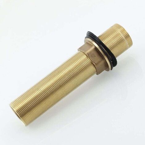 Kit de rallonge filetée pour robinet mitigeur d\'évier de cuisine jaune M32 x 150 mm - Tige de montage allongée - Longueur du trou unique 15 cm (1/4)