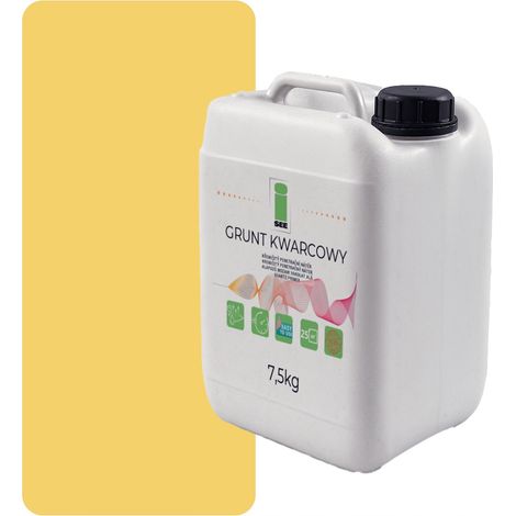Imprimación de cuarzo para yeso de silicona 7,5 kg, amarillo limón F624 (1/5)