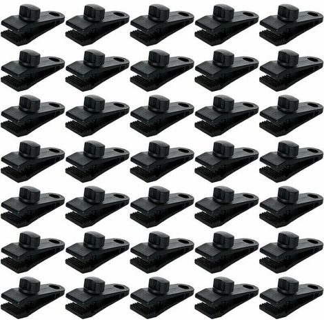 Lot De 30 Clip De Bâche Tente, Pince Pour Bâche De Verrouillage, Pince Pour Bache Pince Pour Auvent Fixation Bache Camping Toile Ombrage Bache De Piscine,de DEBUNS (1/5)
