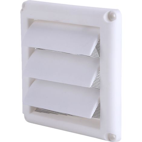 grille de ventilation murale en plastique à 3 volets avec filet, neuve, 15 x 15 cm (1/5)