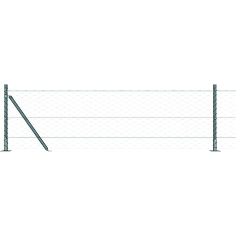 Maison Exclusive - Geschweißter Drahtzaun mit Betonfundament 50 x