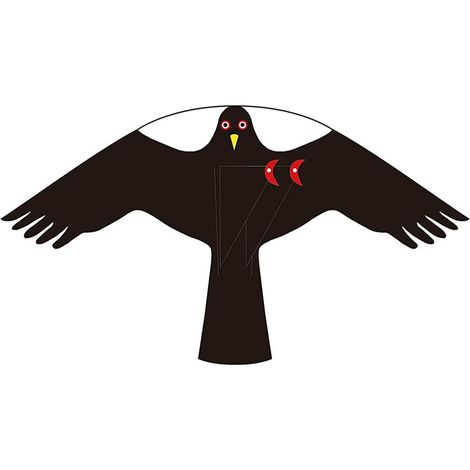 Cerf-Volant Anti-Oiseaux - Protection de la Ferme - avec Manche télescopique de 4 m (1/5)