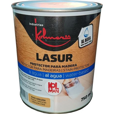 Lasur KOLMAN protecteur pour bois de teck mat soyeux à base d'eau 750 ml