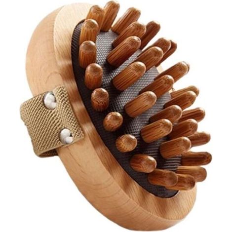 Brosse à pression méridienne, brosse de massage portable en bois, brosse en bois la graisse du ventre, peigne de relaxation complet (1/4)