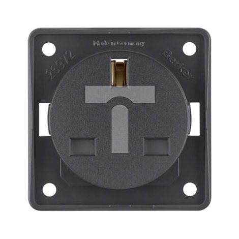 Presa UK da pannello serie "Integro" 250V grigio scuro antracite (1/2)
