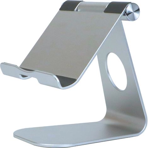 Support de tablette de téléphone portable ipad support de bureau paresseux support de tablette en alliage d'aluminium support de tablette à angle réglable support de bureau universel pour téléphone po (1/5)