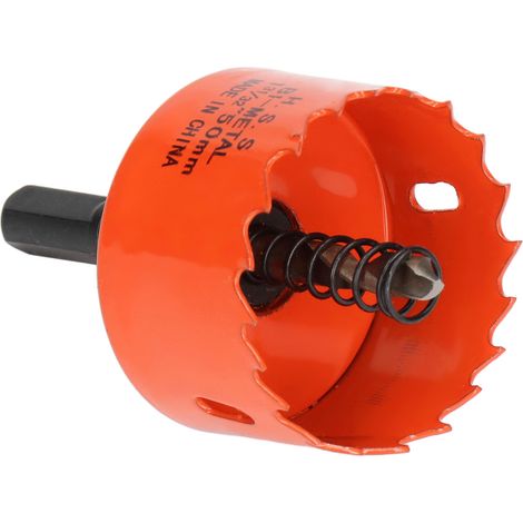 Scie cloche HSS à dents tranchantes évacuation rapide copeaux 50mm pour bois métal avec mandrin (1/5)