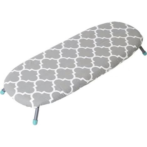 Table à repasser simple, mini, facile à ranger, pliable, portable, de bureau, support en plastique (1/5)