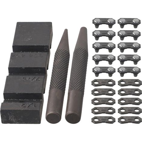 Kit de réparation de tronçonneuse en acier au carbone pour tronçonneuse à pas 325 avec aiguille de rivetage Maître Maillons