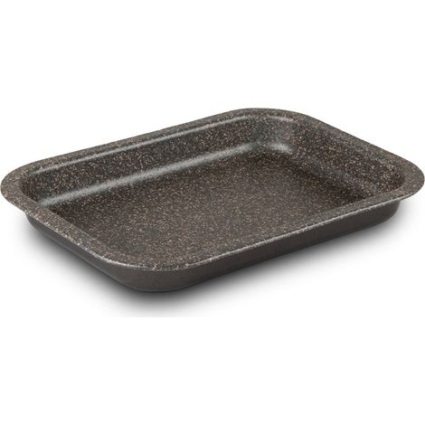 Mamù Teglia Rettangolare bassa, antiaderente, alluminio, 7 strati, PFOA free, antigraffio, H3 20x14 cm (1/5)