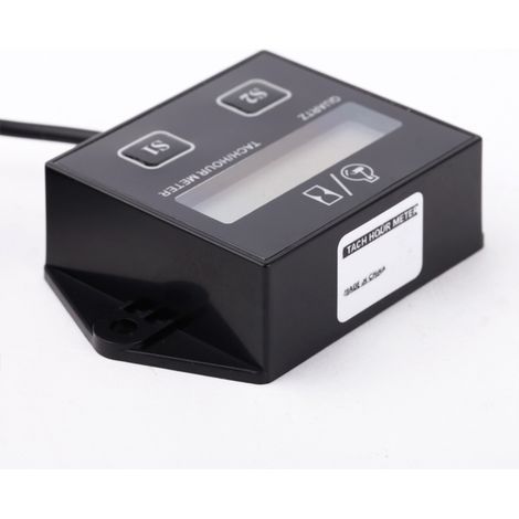 LCD-Drehzahlmesser mit Betriebsstunden- und Drehzahlanzeige für 2- und 4-Takt-Benzinmotoren, Zündkerzen, Motorräder, Quads, Digitalanzeige (1/5)