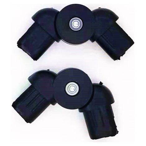 2 adattatori per accessori per sedie a sdraio pieghevoli, tubo di plastica resistente per stabilità e compatibilità della sedia a sdraio (1/2)