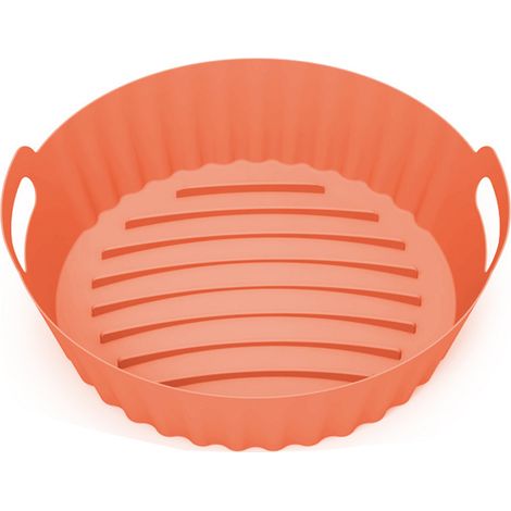 1 Bac à friture,accessoire silicone,résistant chaleur,revêtement antiadhésif,pour friteuse à air chaud (1/5)