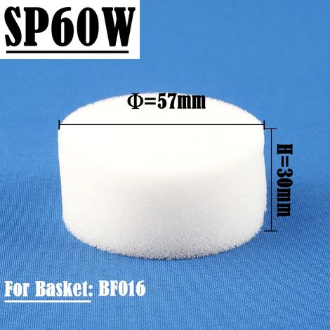 (SP60-Blanc-Q50) 50 éponges hydroponiques de qualité supérieure pour la culture hors-sol de fleurs et de légumes en intérieur, pour la culture hydroponique en panier. (1/4)