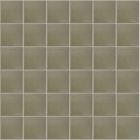 Mosaïque de grès cérame PICCOLO SILK 5x5cm (finition satinée) - Lint green - - 213 - Lint green - boîte de 0.93 m2