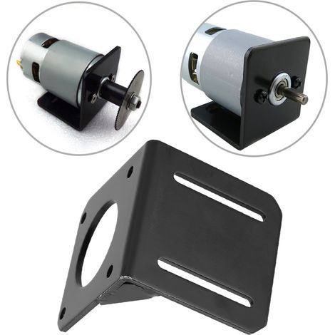 Support de montage en acier inoxydable noir pour moteur pas-à-pas NEMA23 57mm - 1 pièce (1/5)