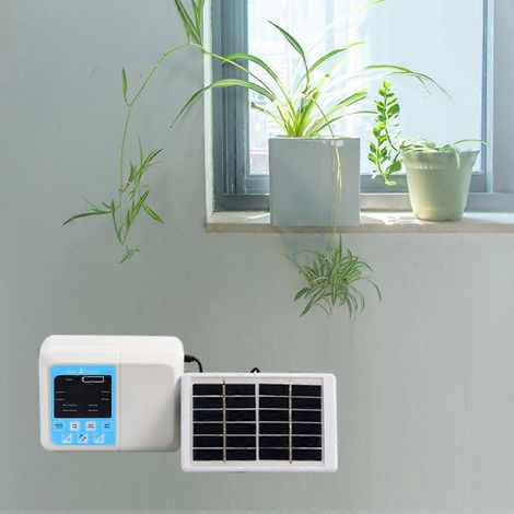 Système d'irrigation automatique avec programmateur d'arrosage intelligent et alimentation solaire (1 ensemble) (1/4)