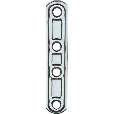 20PZ PIASTRA DIRITTA INOX 4 FORI ART.163IN 100 MM (1/2)