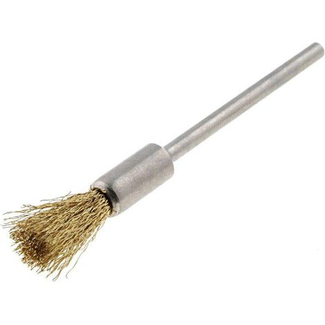 Brosse en laiton sur tige - diametre du mandrin 2.34mm - Style Fin