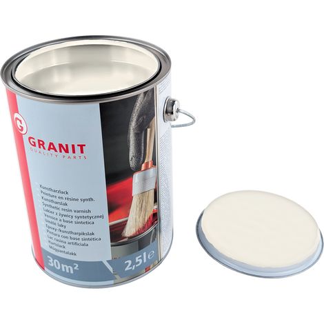 Weiße Farbe, weißer Lack, RAL 9010, NOPOLUX WILCKENS GRANIT, 2,5 l Dose (1/2)