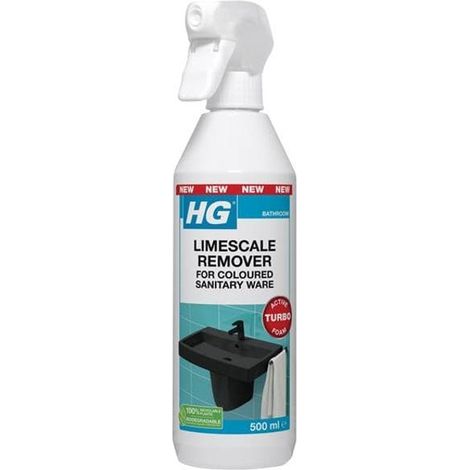 HG Limescale Remover for Colored Sanitary Ware (Black, Grey, Gold) – 500ml